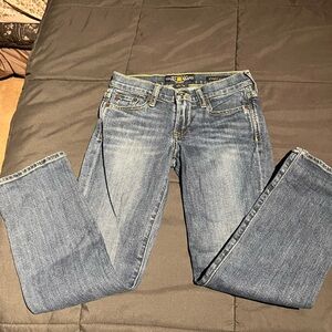 Lucky Brand Women's Low Rise Cropped Blue Jeans